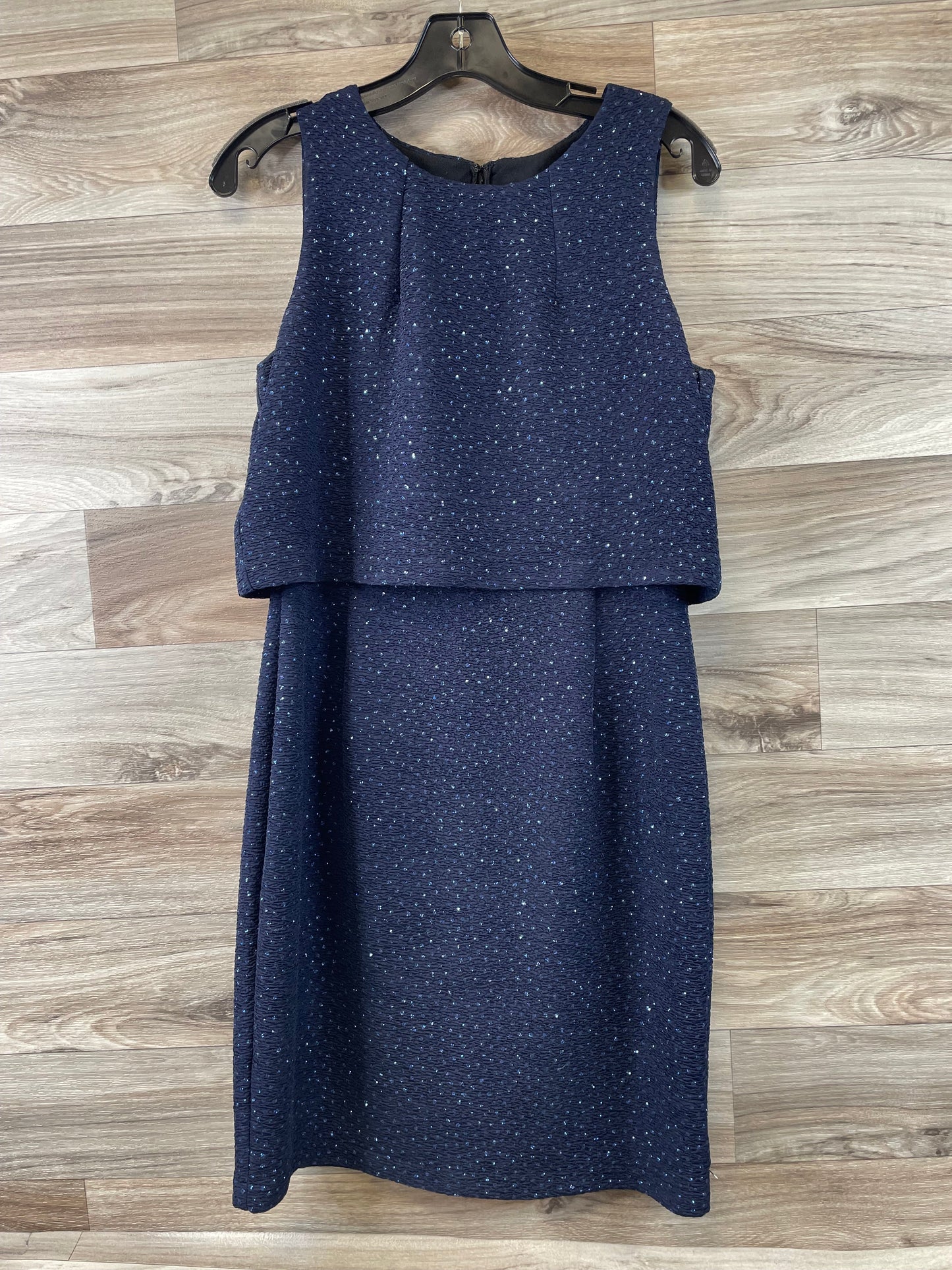 Navy Dress Casual Midi Clothes Mentor, Size M