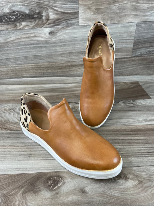 Brown & Cream Shoes Flats Diba, Size 9