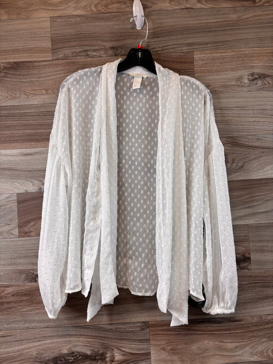 White Top Long Sleeve H&m, Size Xs