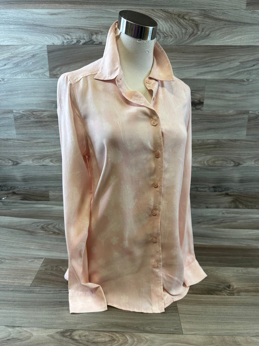 Top Long Sleeve Basic By Orvis In Pink, Size: Xs