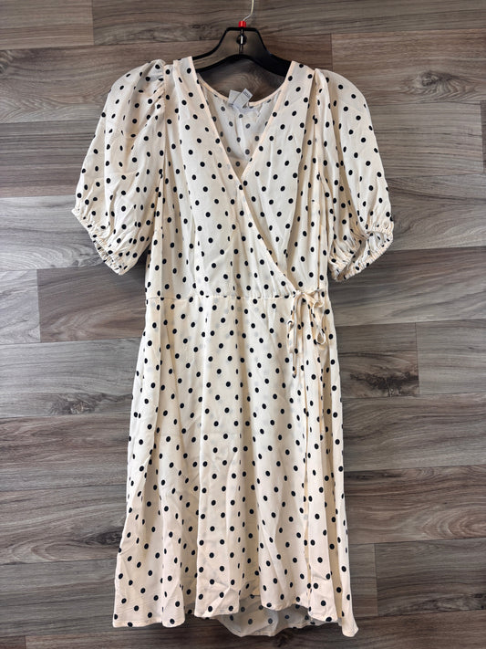 Dress Casual Midi By A New Day In Polkadot Pattern, Size: M