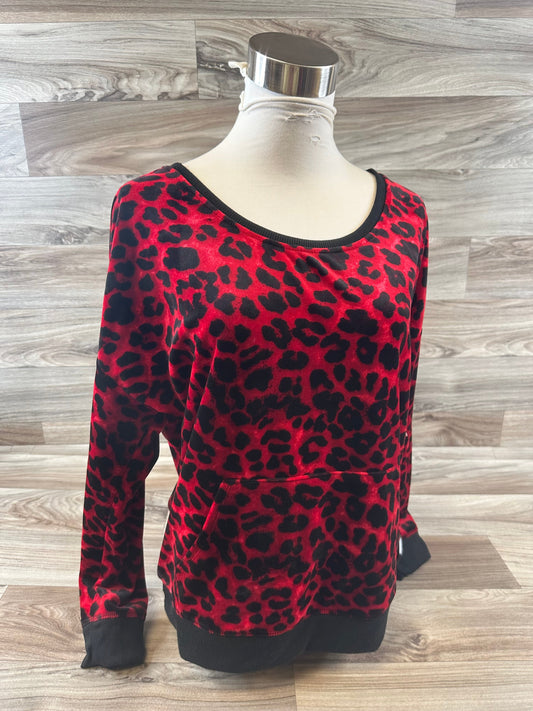 Top Long Sleeve By New York And Co In Animal Print, Size: S