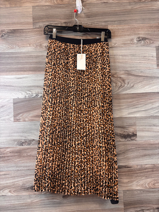 Skirt Midi By Clothes Mentor In Animal Print, Size: 2