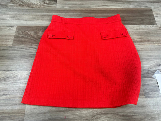 Skirt Mini & Short By Loft In Red, Size: 4