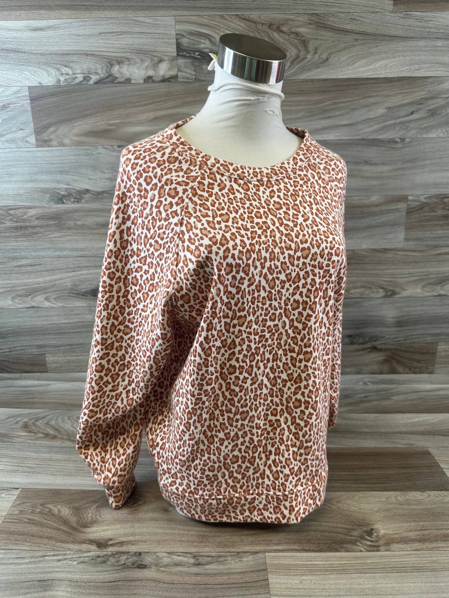 Top Long Sleeve By Lou And Grey In Animal Print, Size: Xsp