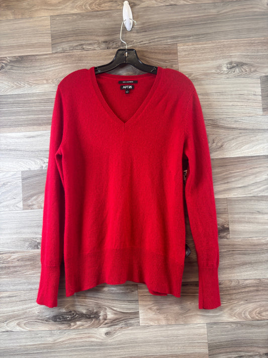 Sweater Cashmere By Apt 9 In Red, Size: L