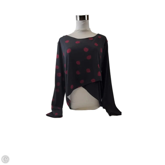 Top Long Sleeve By Clothes Mentor In Polkadot Pattern, Size: Xl