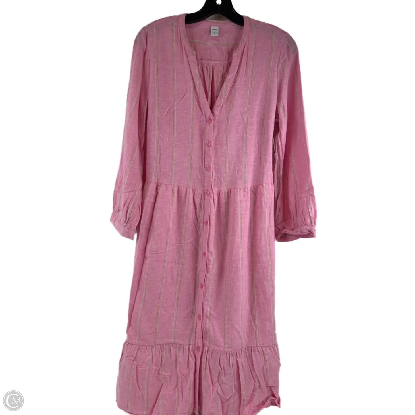Dress Casual Midi By Old Navy In Pink, Size: S