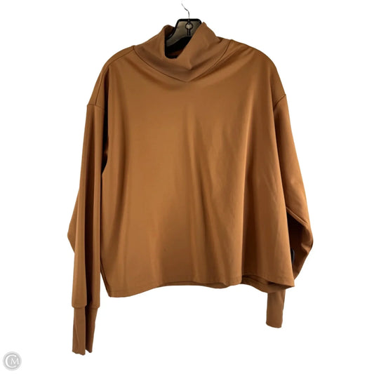 Top Long Sleeve By Columbia In Brown, Size: L