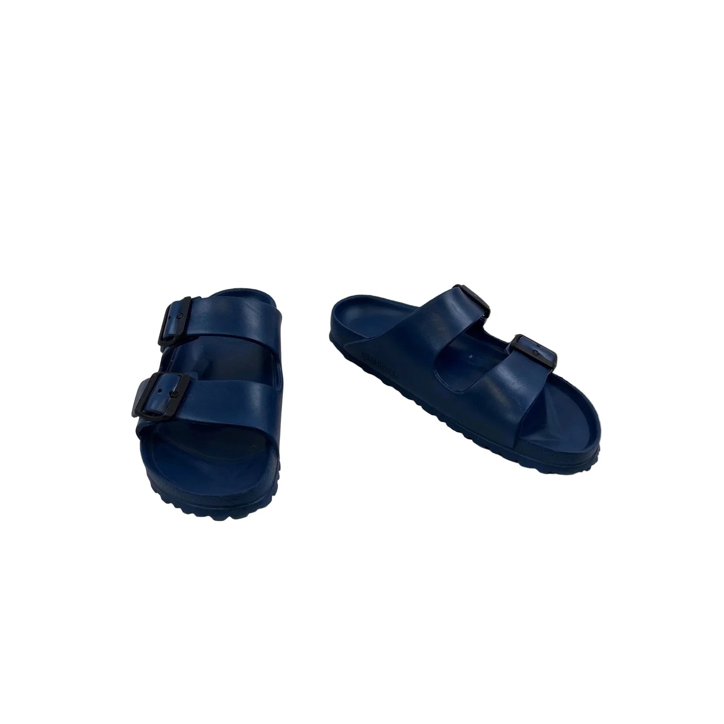 Sandals Flats By Birkenstock In Blue, Size: 7