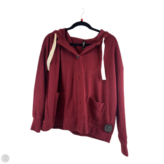 Sweater Cardigan By Torrid In Red, Size: L