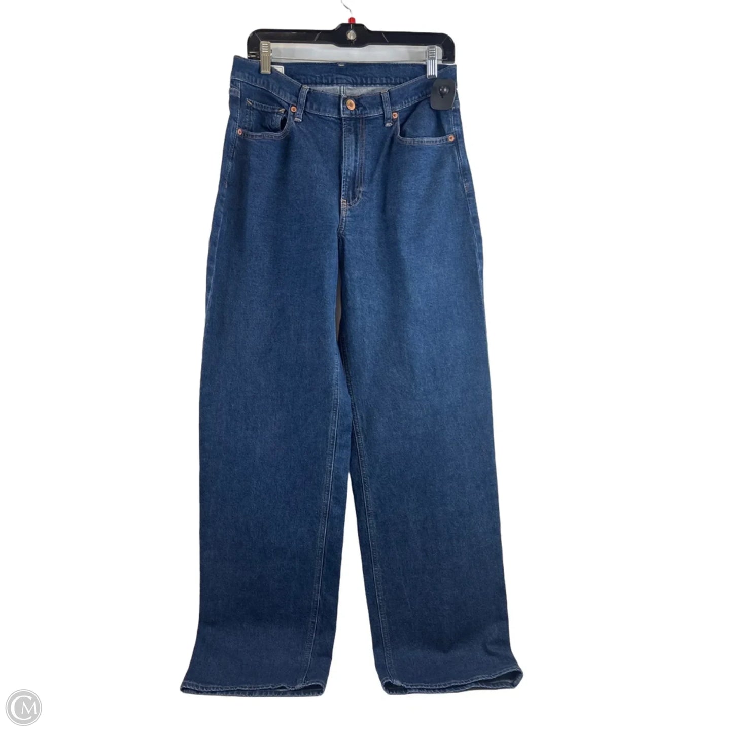 Jeans Wide Leg By Gap In Blue Denim, Size: 8