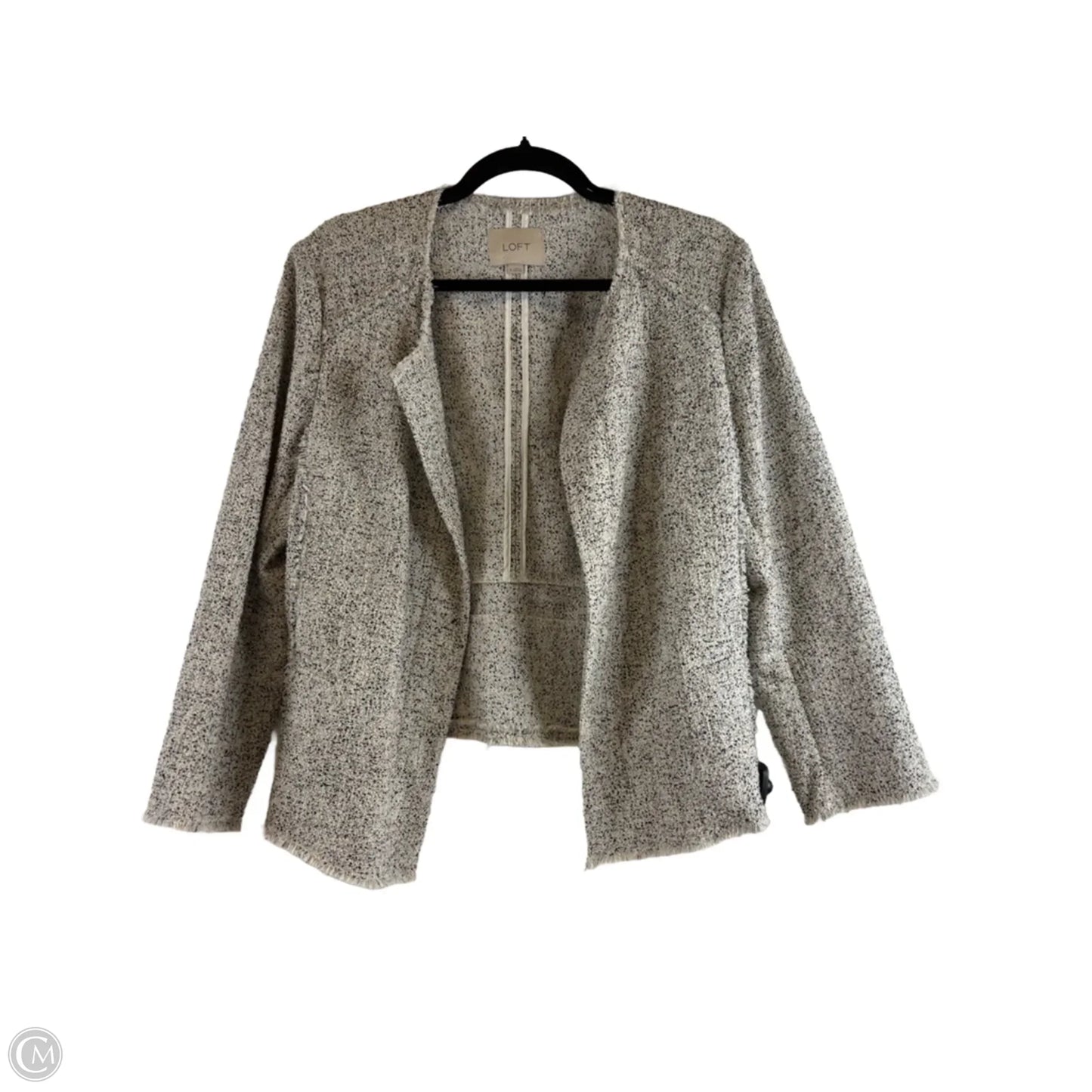 Blazer By Loft In Black & Cream, Size: M