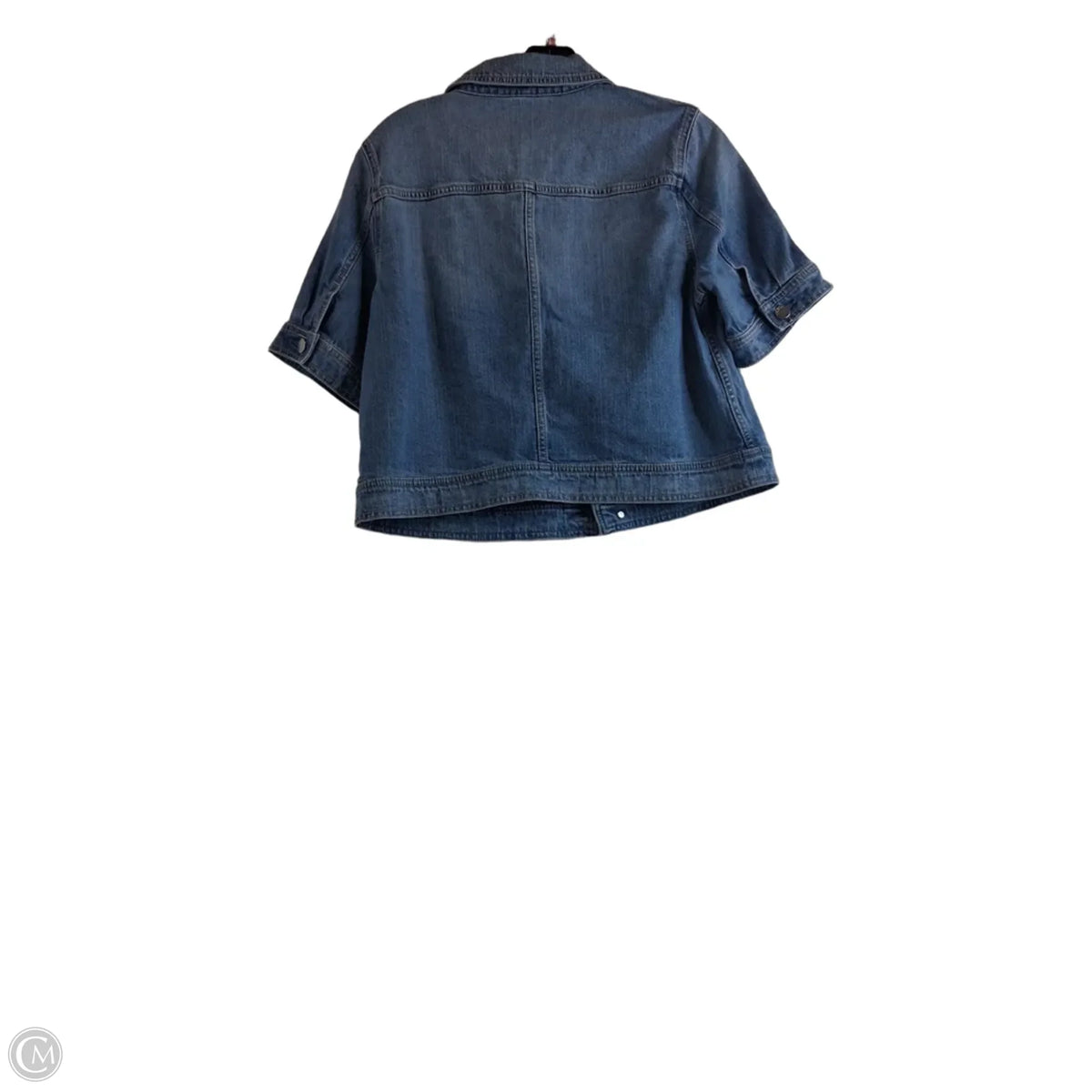 Jacket Denim By Talbots In Blue, Size: M