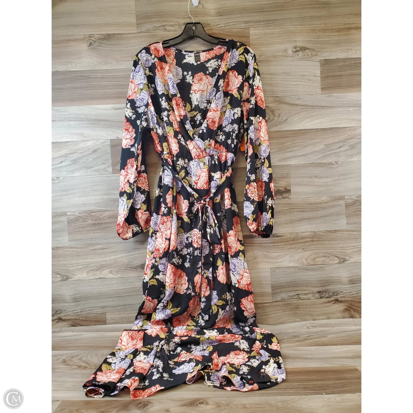 Dress Casual Maxi By Shein In Floral Print, Size: Xl