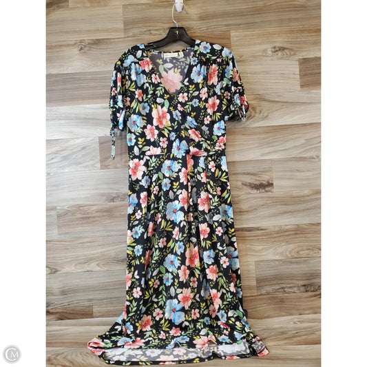 Dress Casual Midi By Rafaella In Floral Print, Size: M