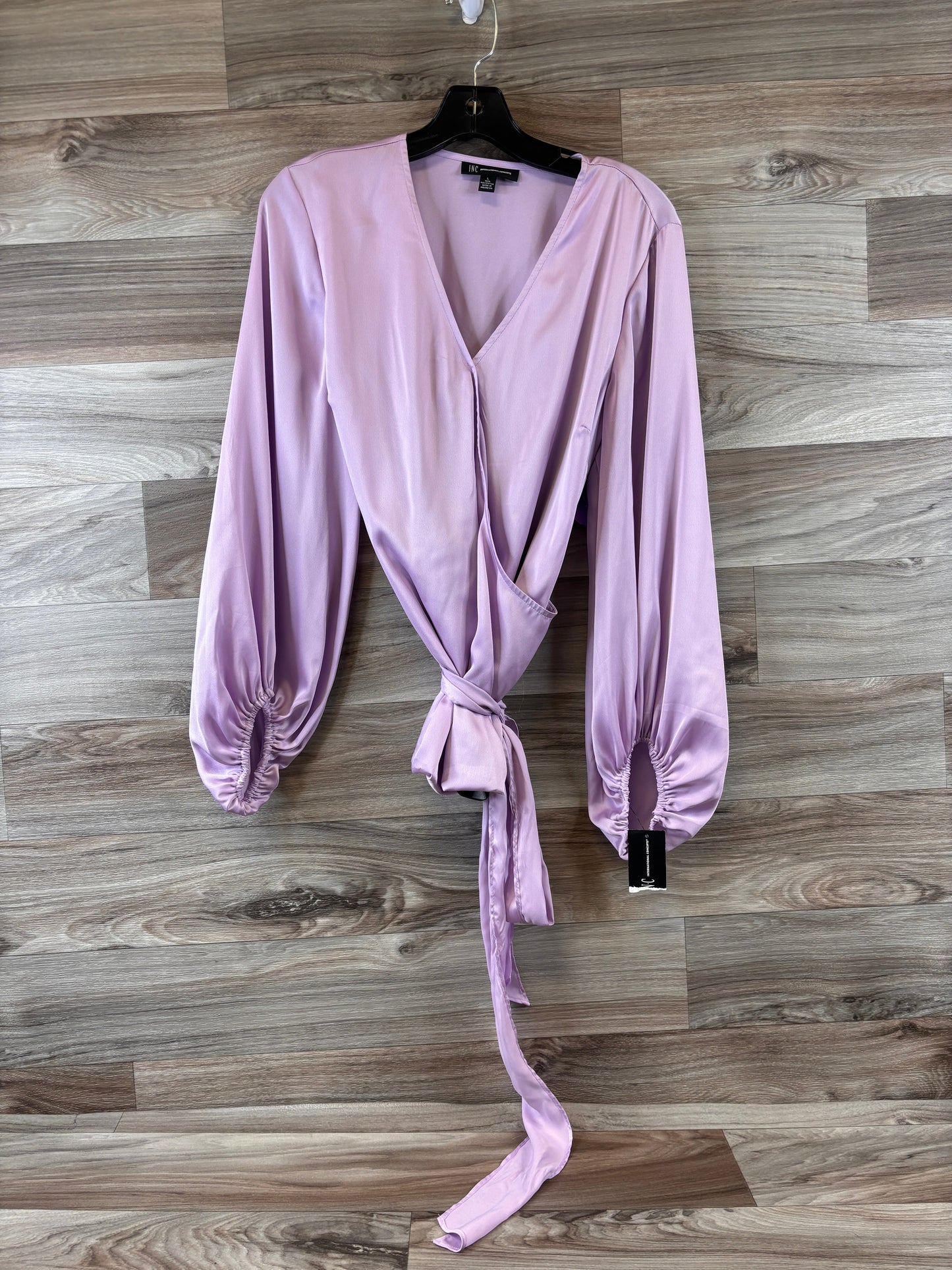 Purple Top Long Sleeve Inc, Size Large