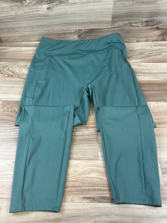 Green Athletic Capris Clothes Mentor, Size 3x