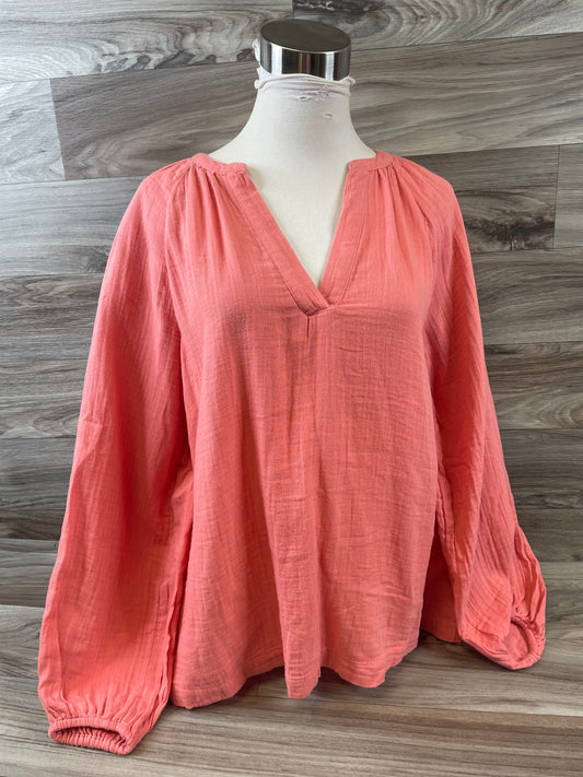 Orange Top Long Sleeve Old Navy, Size S