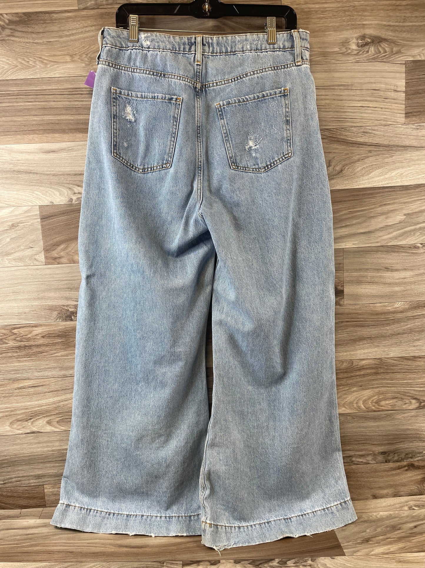 Blue Denim Jeans Wide Leg Clothes Mentor, Size 14