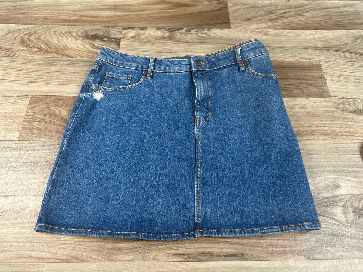 Blue Denim Skirt Midi Old Navy, Size 18