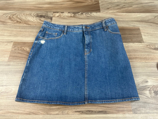 Blue Denim Skirt Midi Old Navy, Size 18