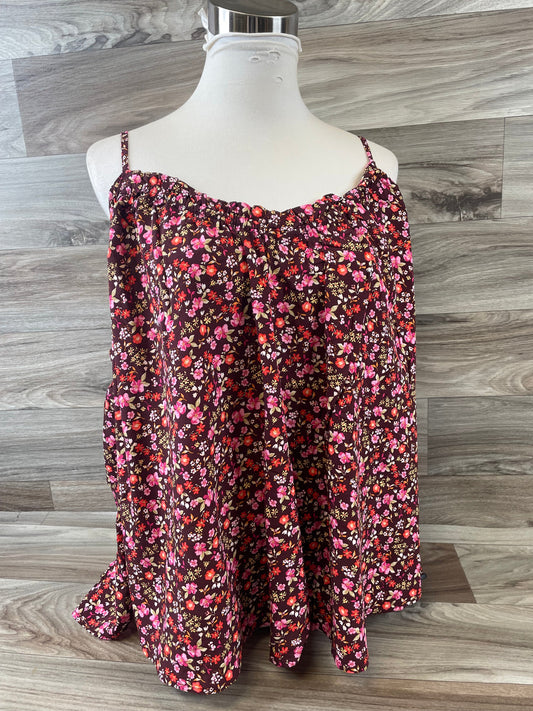 Floral Print Top Sleeveless Old Navy, Size Xl