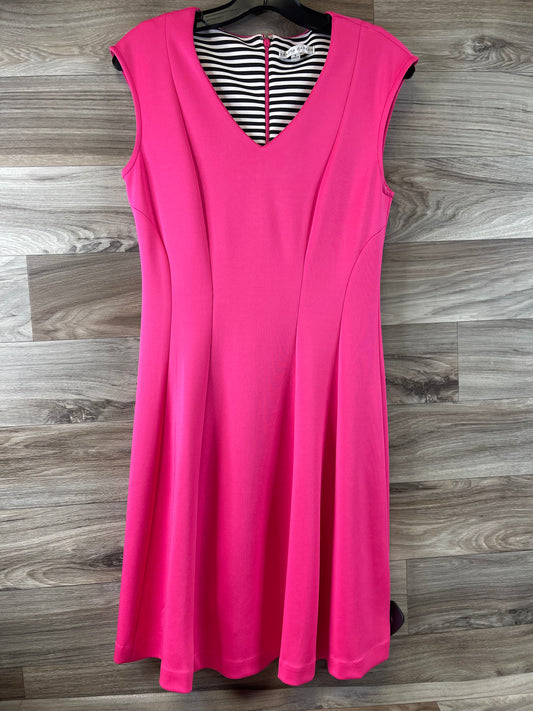 Pink Dress Casual Midi Sandra Darren, Size M