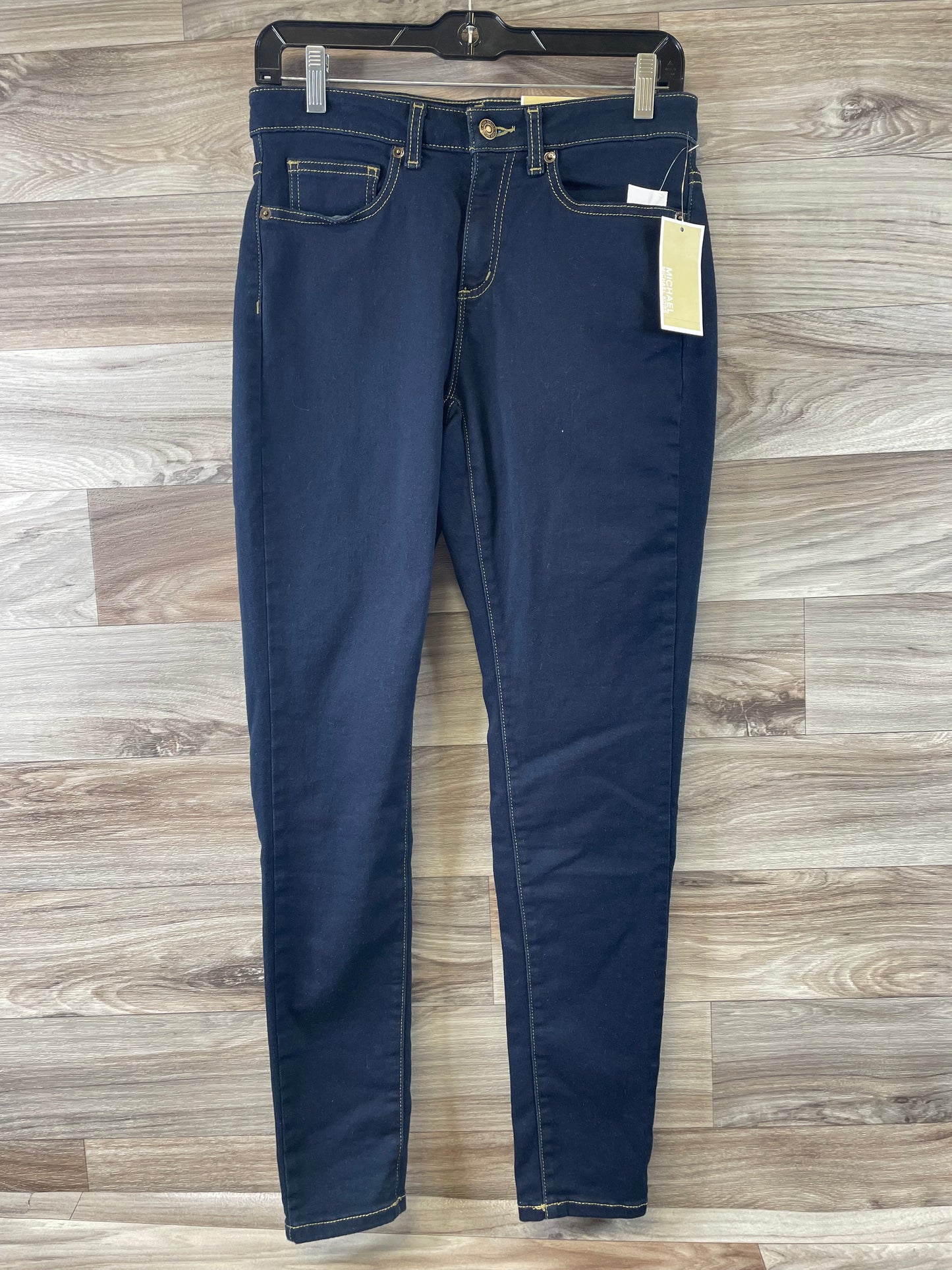 Blue Denim Jeans Skinny Michael By Michael Kors, Size 6