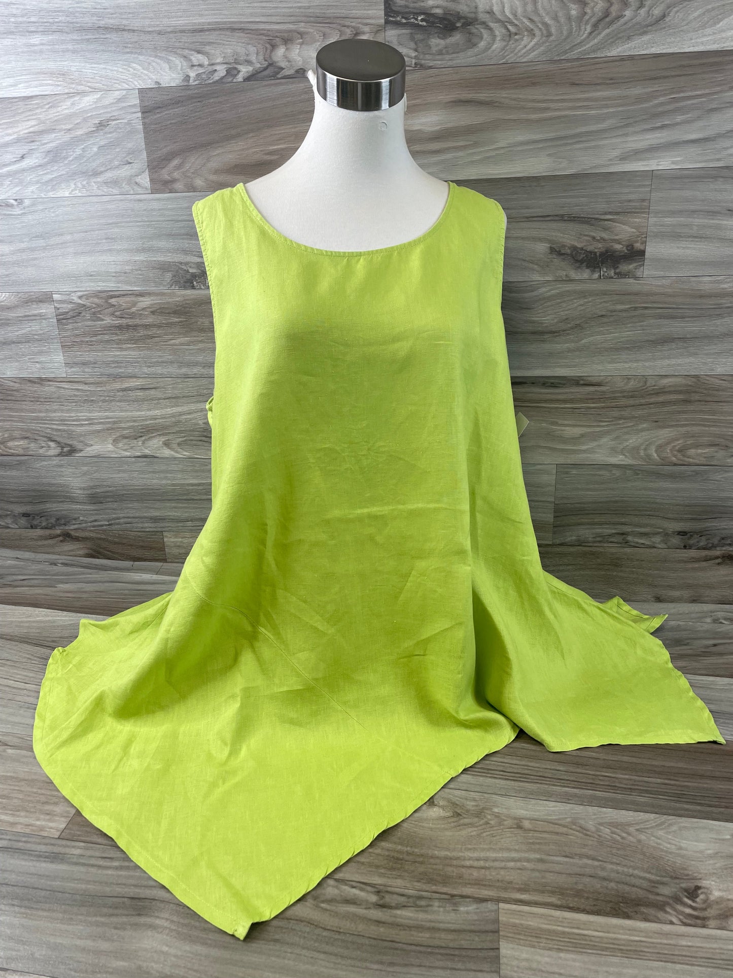 Green Top Sleeveless For Cynthia, Size Large