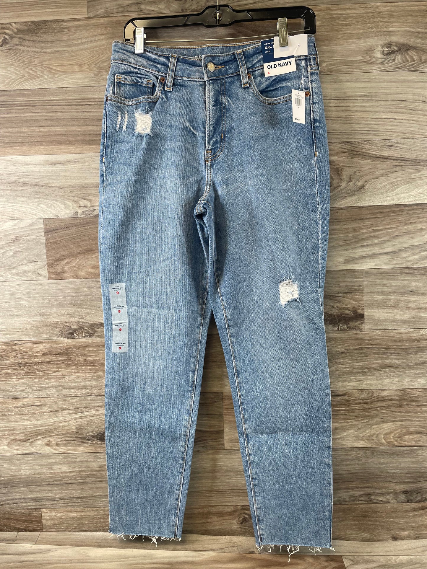 Blue Denim Jeans Straight Old Navy, Size 6
