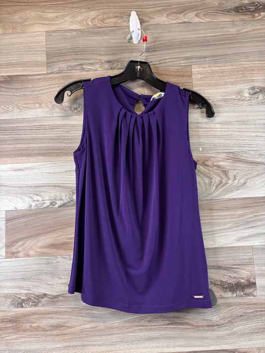 Purple Top Sleeveless Calvin Klein, Size Petite   S