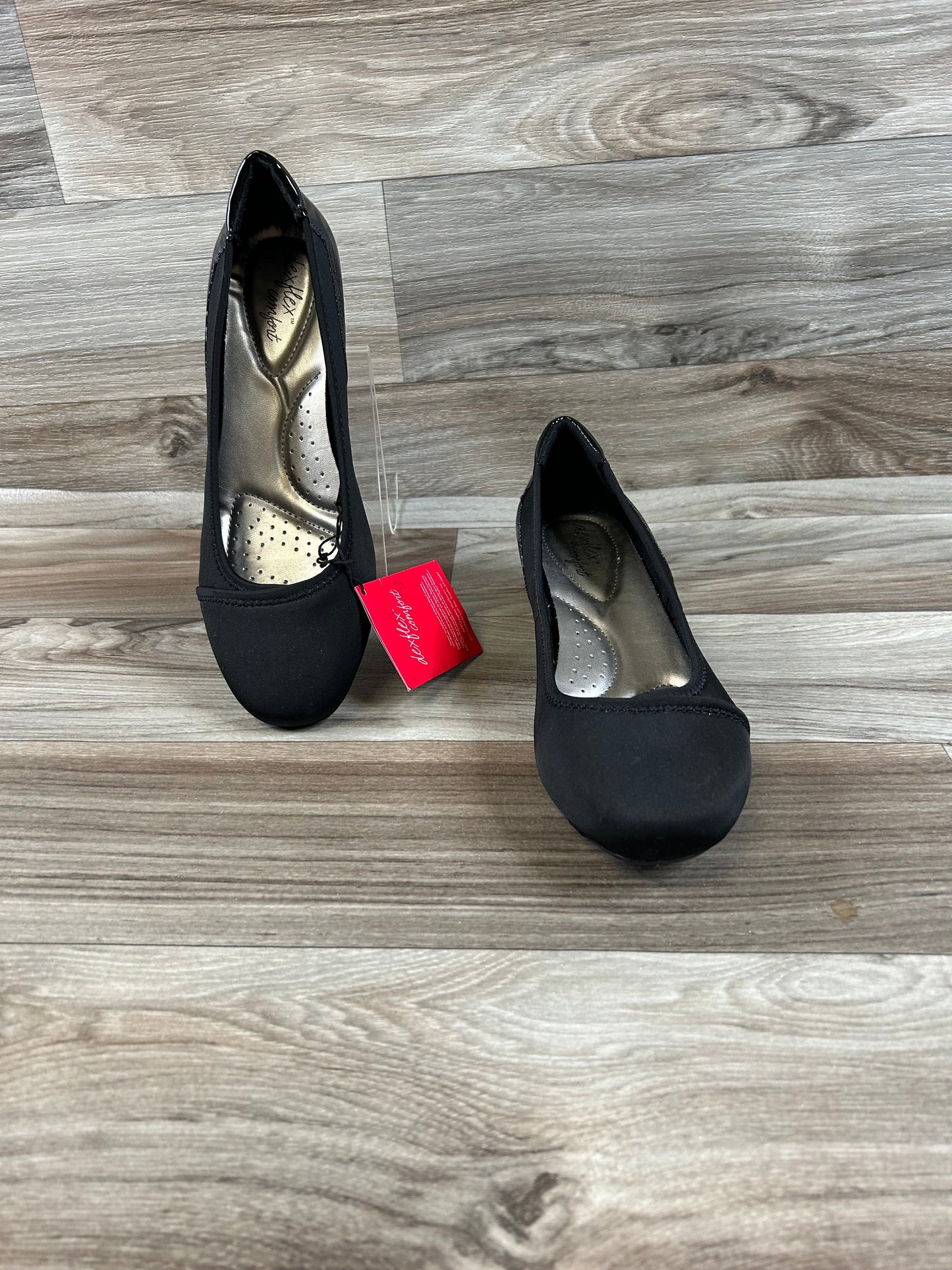 Black Shoes Heels Wedge Dexflex, Size 10