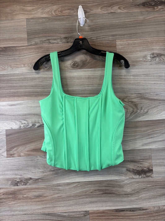 Green Top Sleeveless Express, Size Large