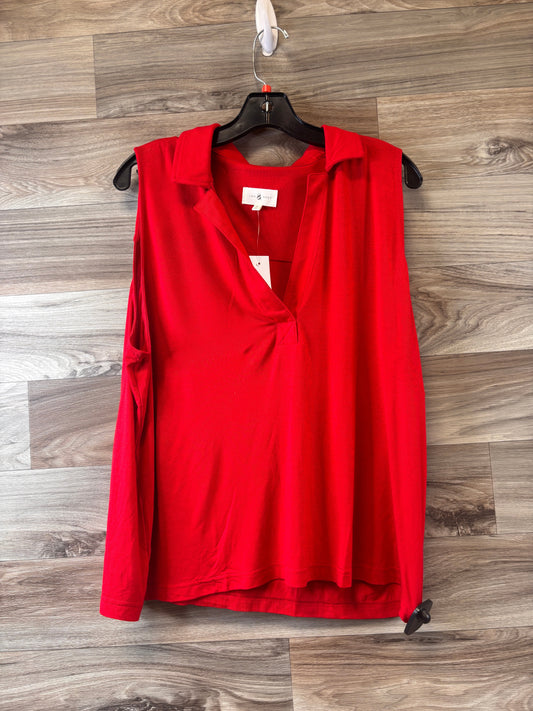 Top Sleeveless By Lou And Grey In Red, Size: Xl