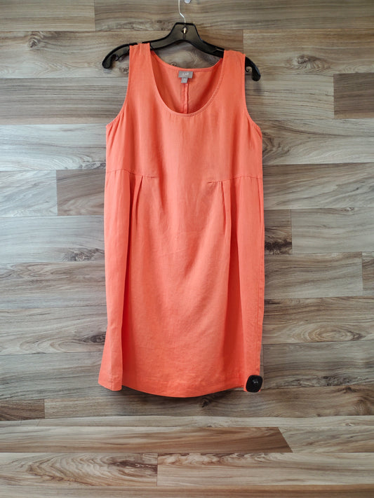 Dress Casual Midi By J. Jill In Orange, Size: Petite  M