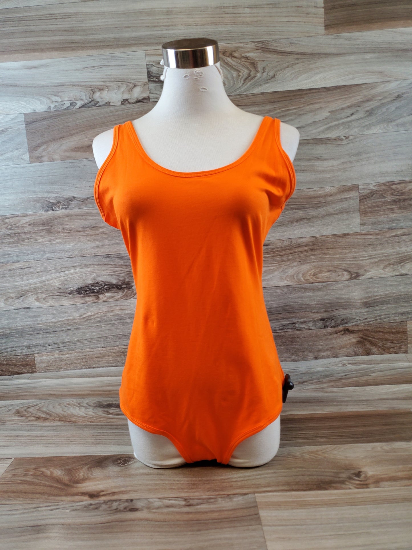 Bodysuit By Clothes Mentor In Orange, Size: L