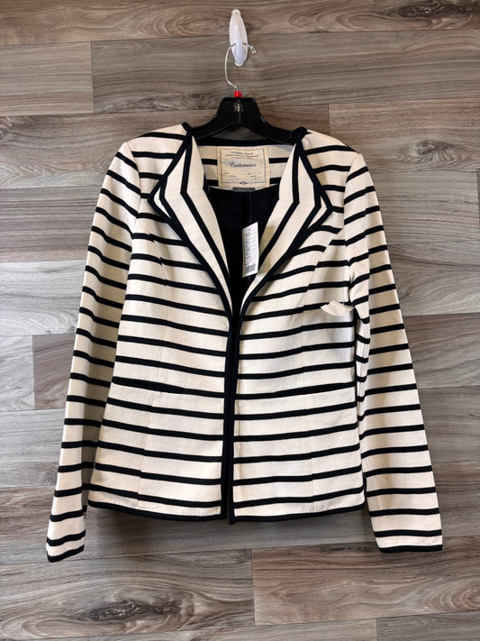 Blazer By Clothes Mentor In Striped Pattern, Size: M