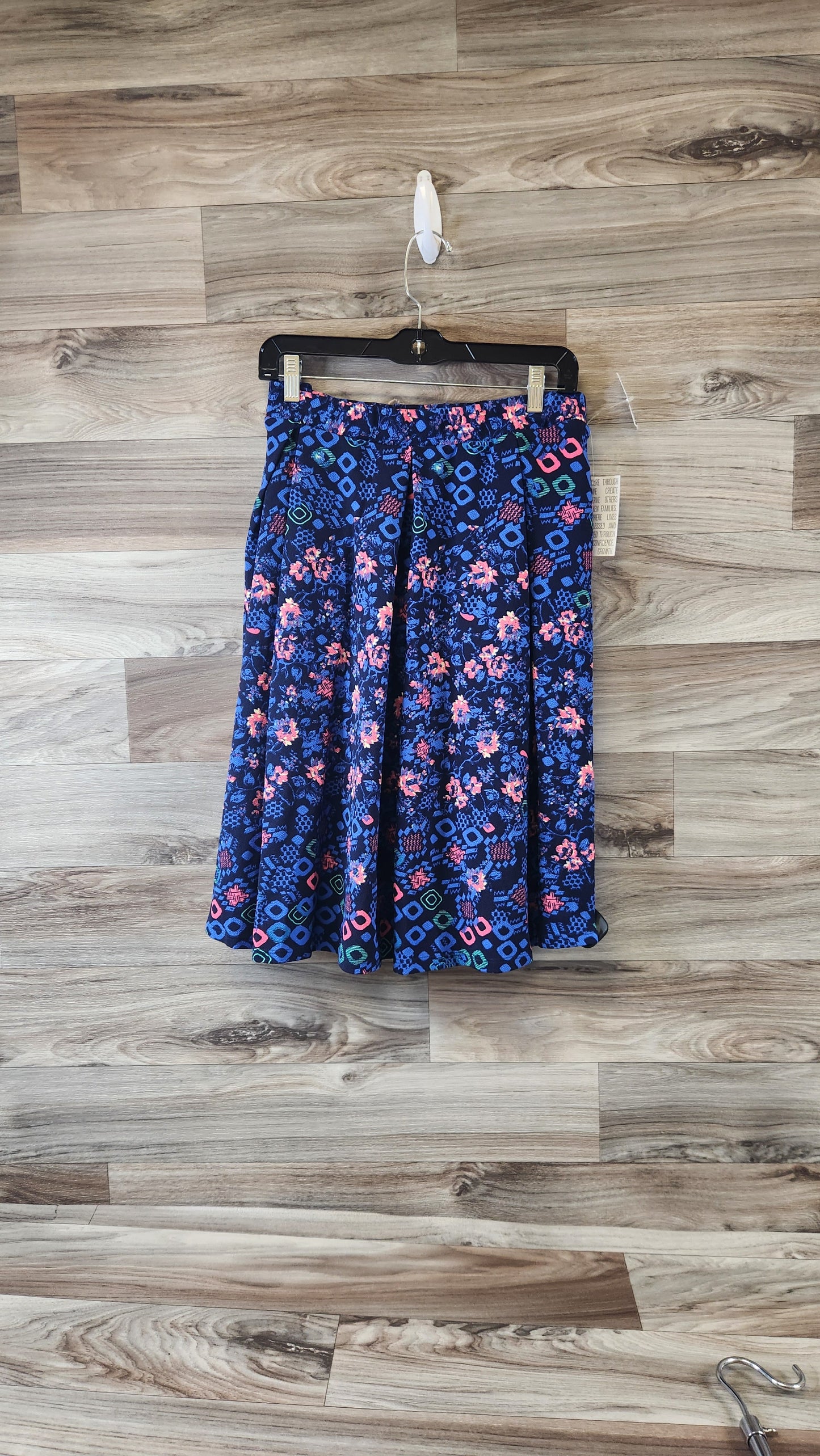 Skirt Midi By Lularoe In Blue & Green, Size: 12