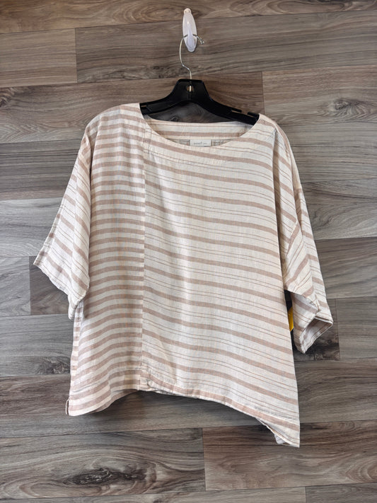 Top 3/4 Sleeve By Pure Jill In Tan, Size: Xs