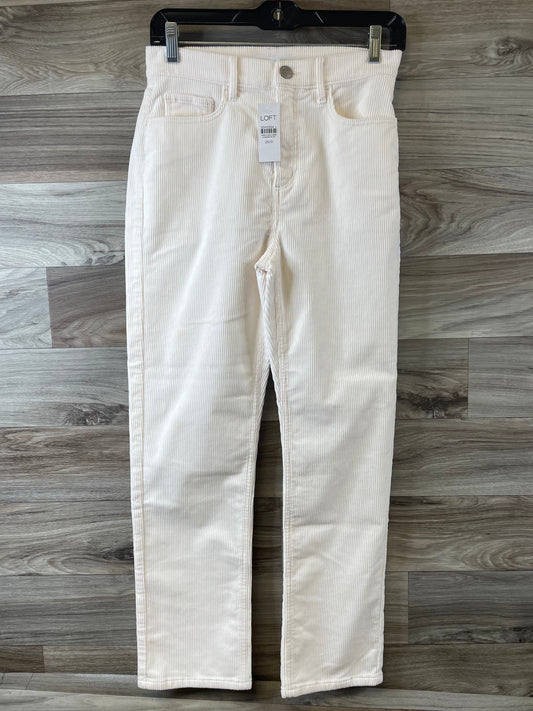 Pants Corduroy By Loft In Cream, Size: 0