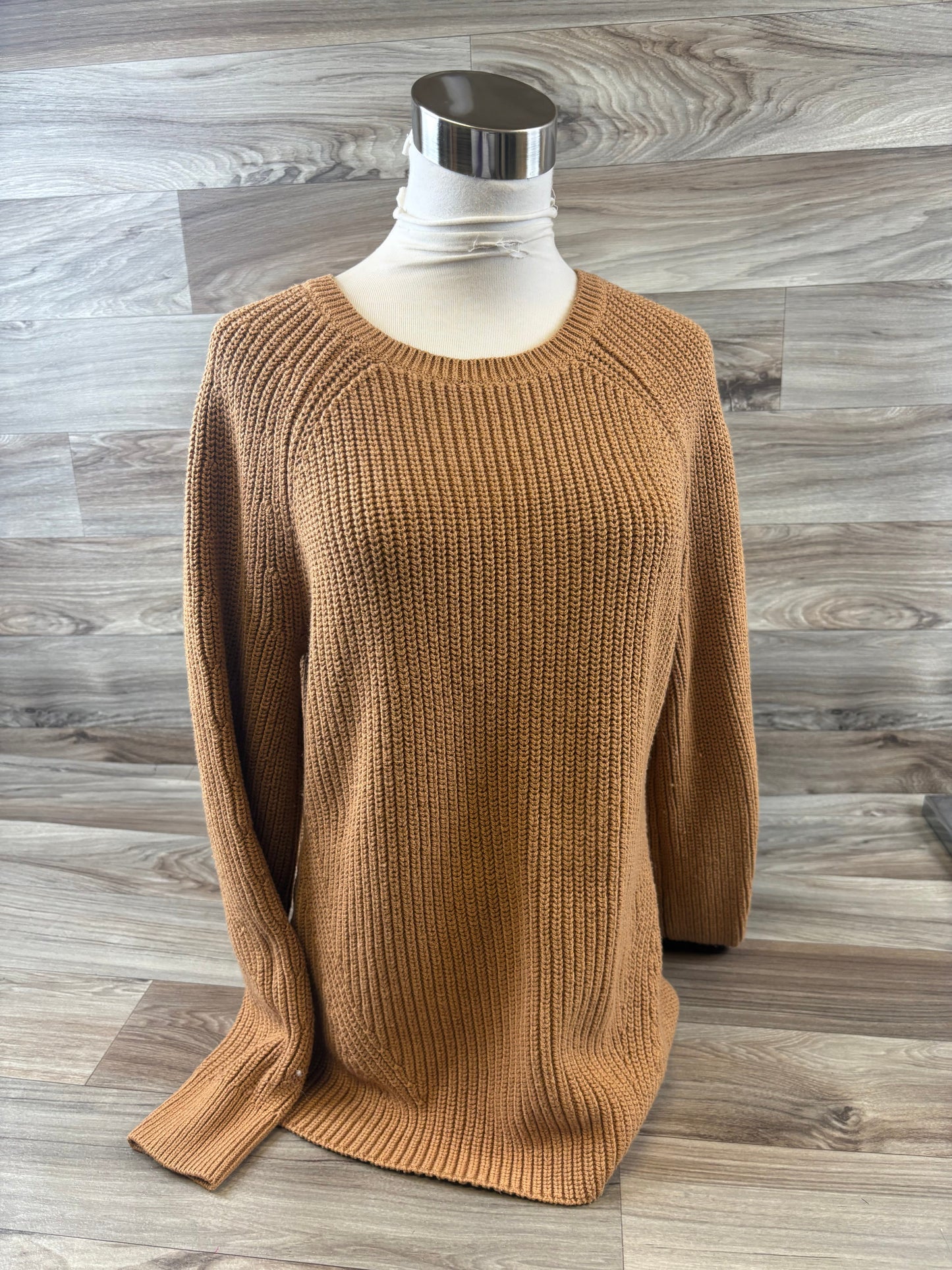 Sweater By Clothes Mentor In Brown, Size: L