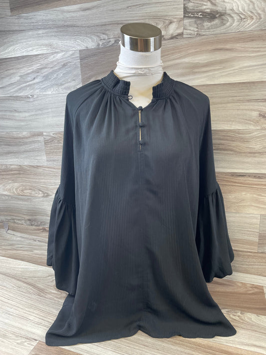 Top 3/4 Sleeve By Loft In Black, Size: L