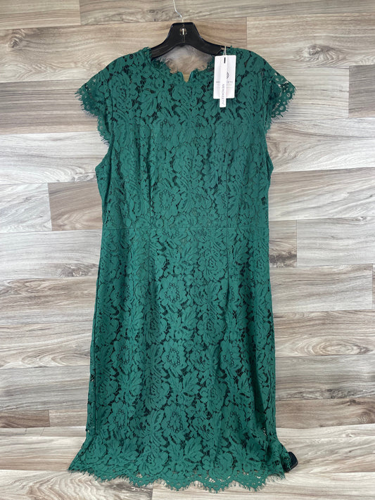 Dress Casual Midi By Clothes Mentor In Green, Size: Xl