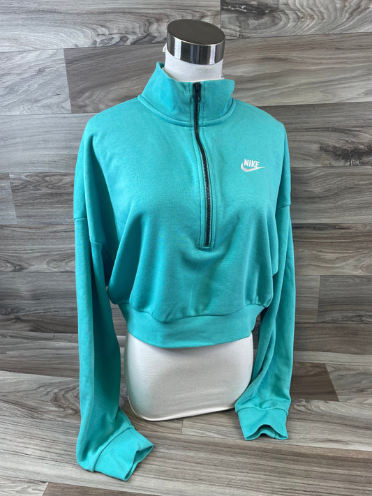 Athletic Sweatshirt Crewneck By Nike Apparel In Green, Size: M