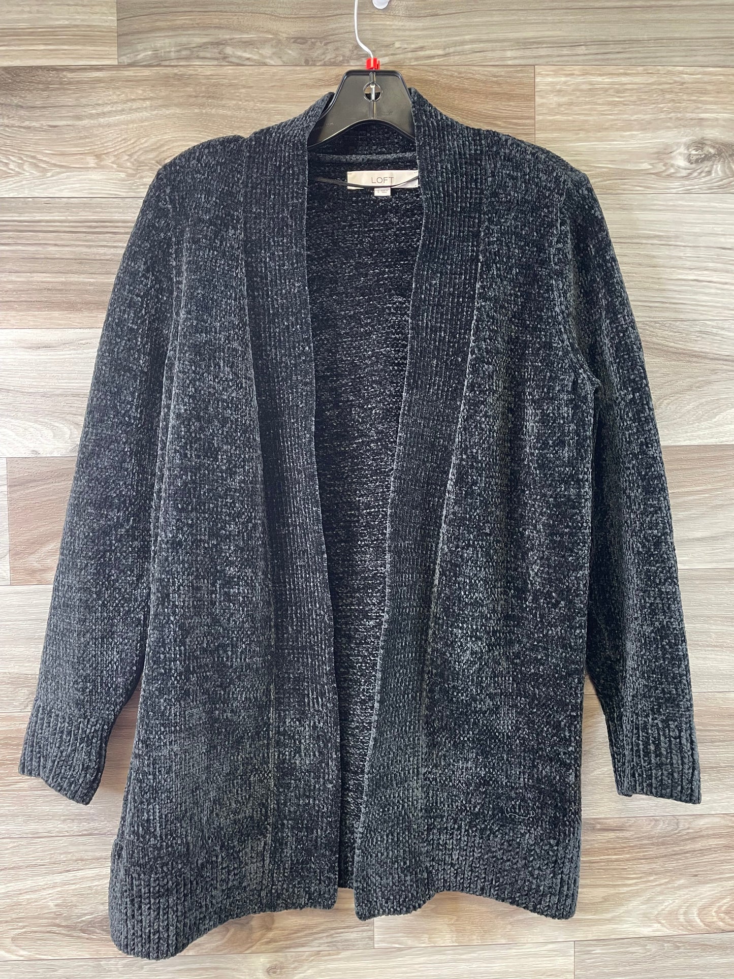 Sweater Cardigan By Loft In Black, Size: S