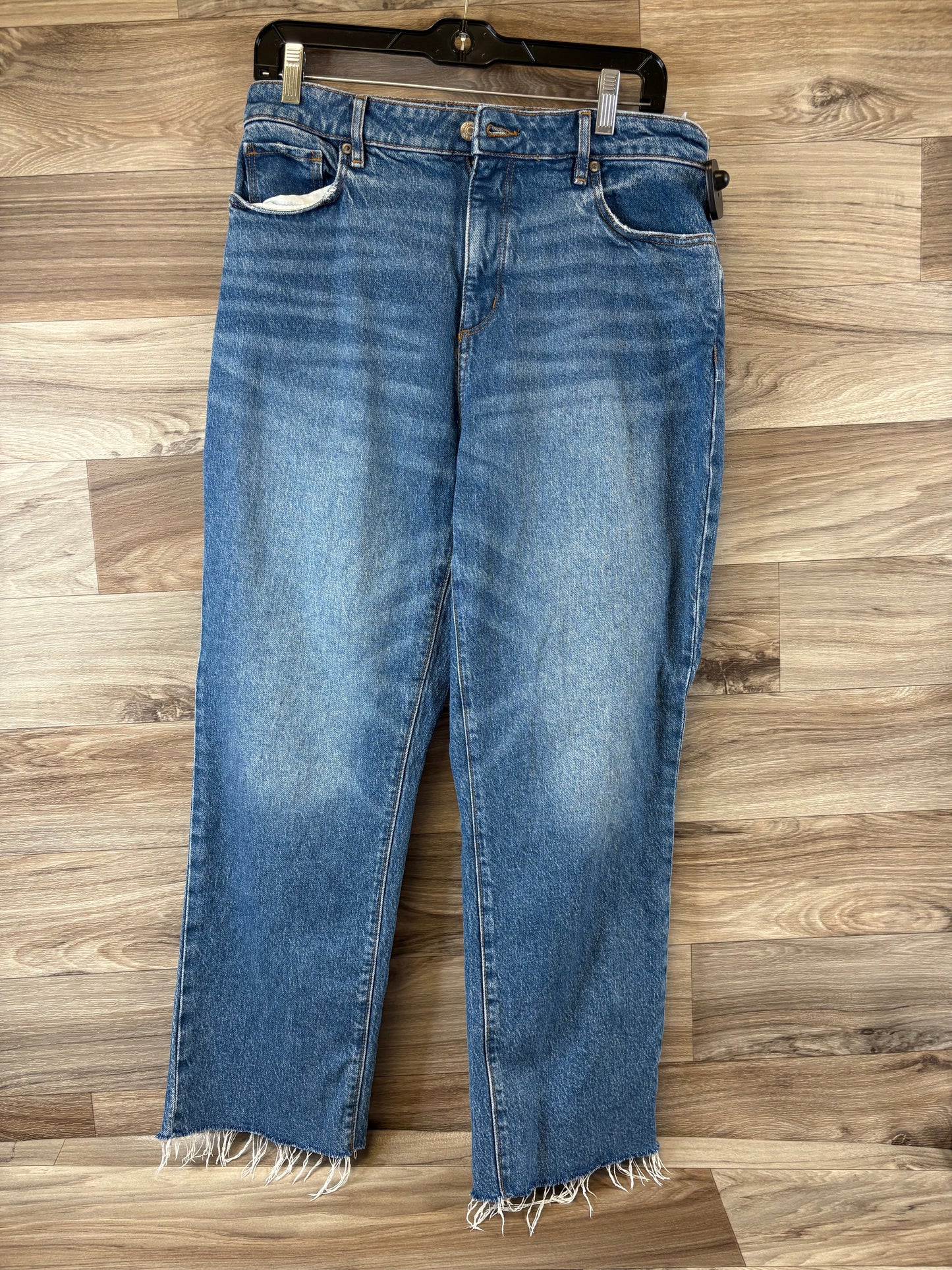 Jeans Straight By Loft In Blue Denim, Size: 6