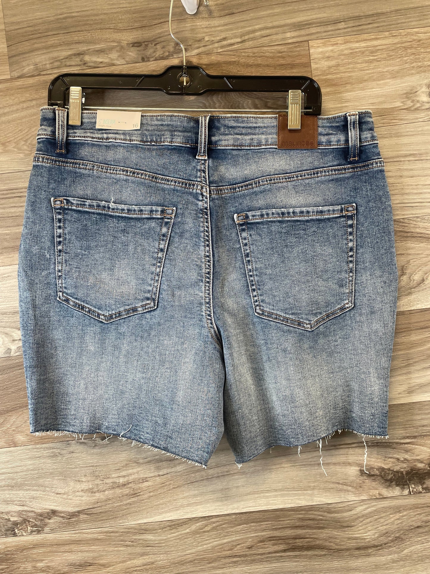 Shorts By Maurices In Blue Denim, Size: 16