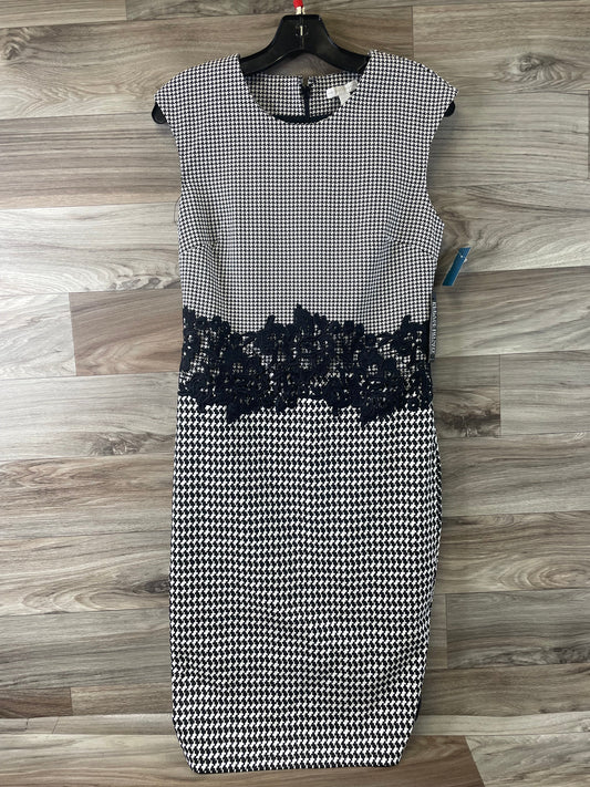 Dress Casual Midi By New York And Co In Black & White, Size: Mp