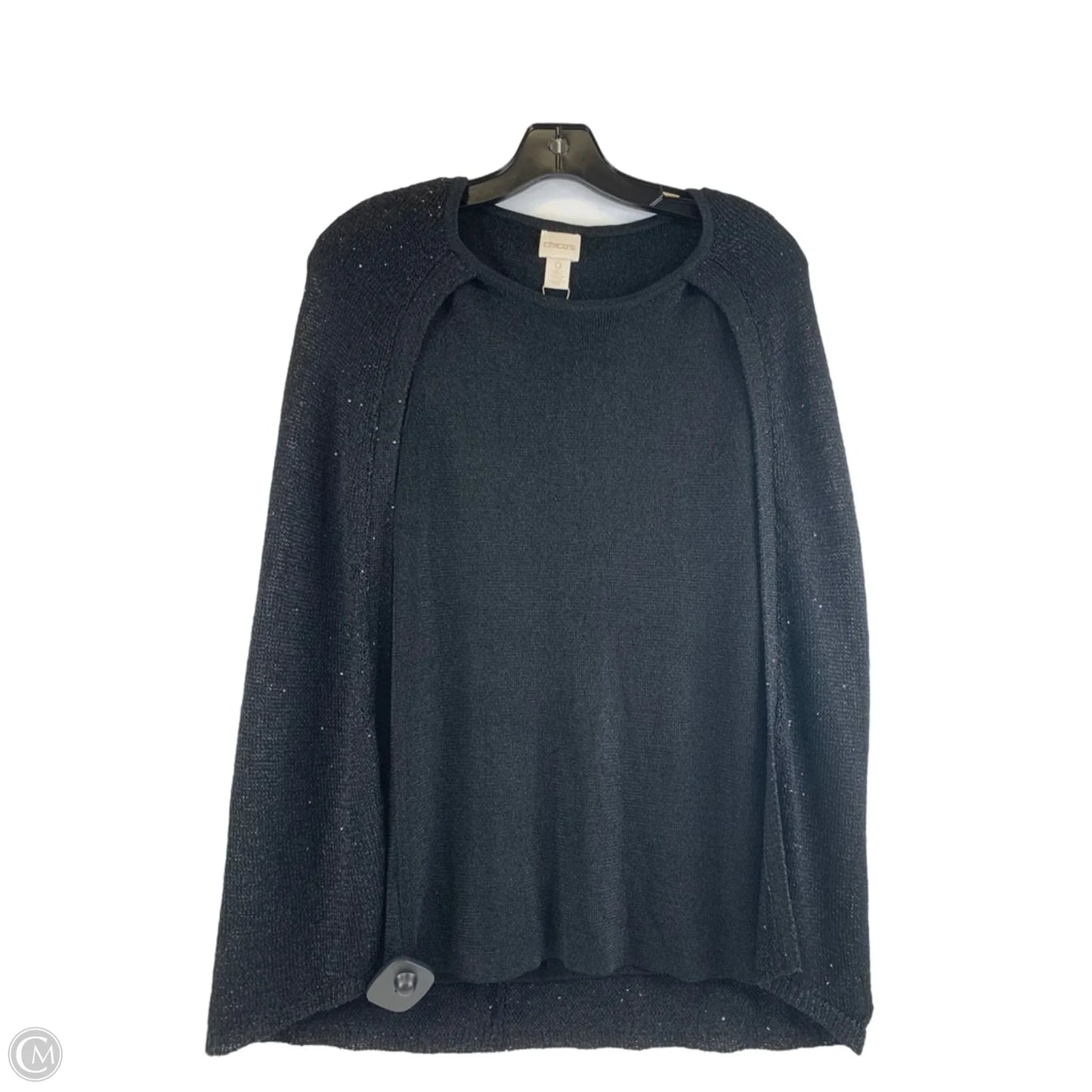 Top Sleeveless By Chicos In Black, Size: S